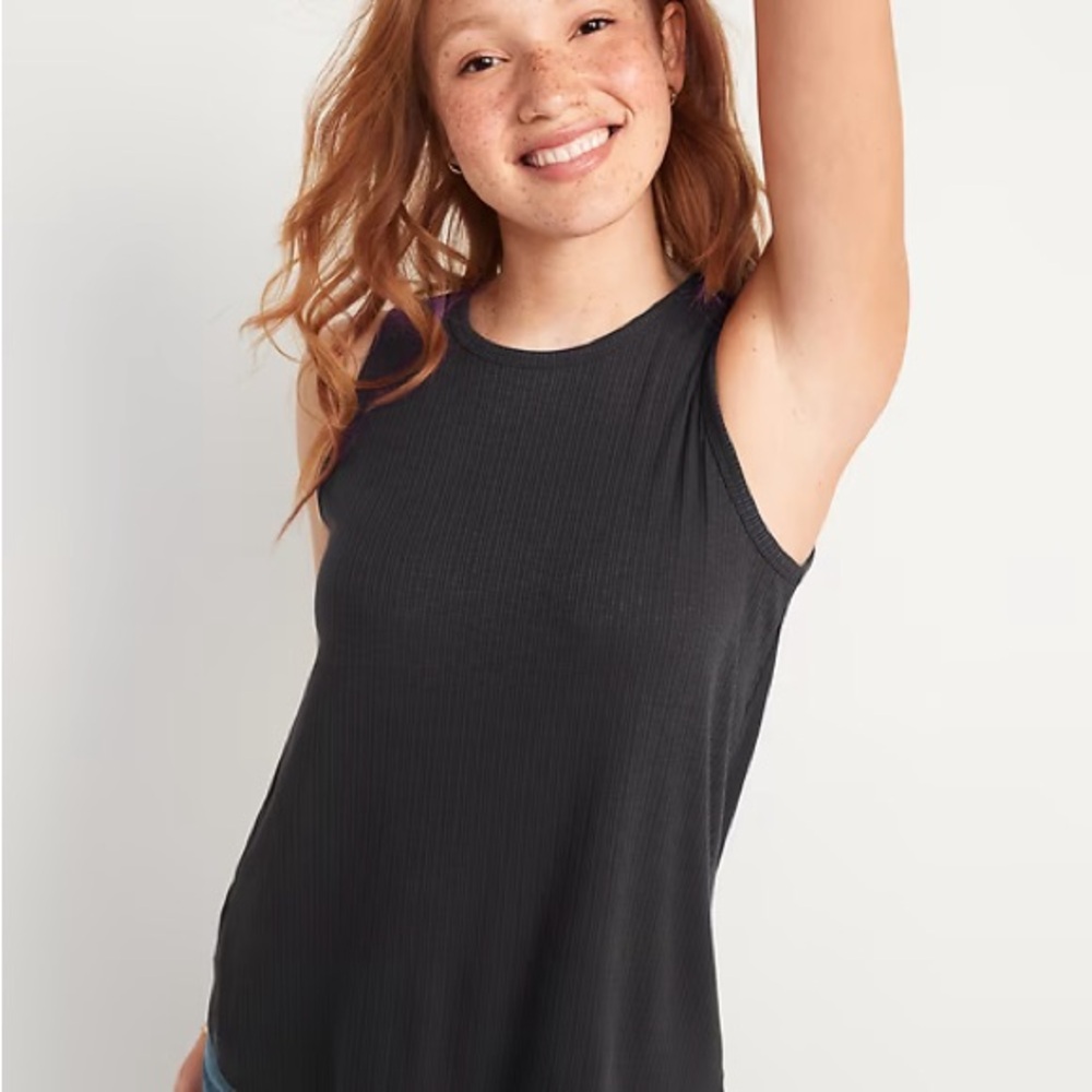 Old Navy Women's M Tank Tops - Pink and Gray